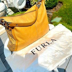 Tan Furla Shoulder Bag